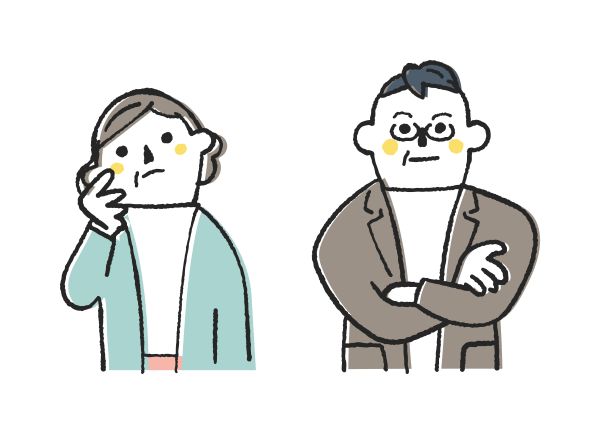 老夫婦のイラスト